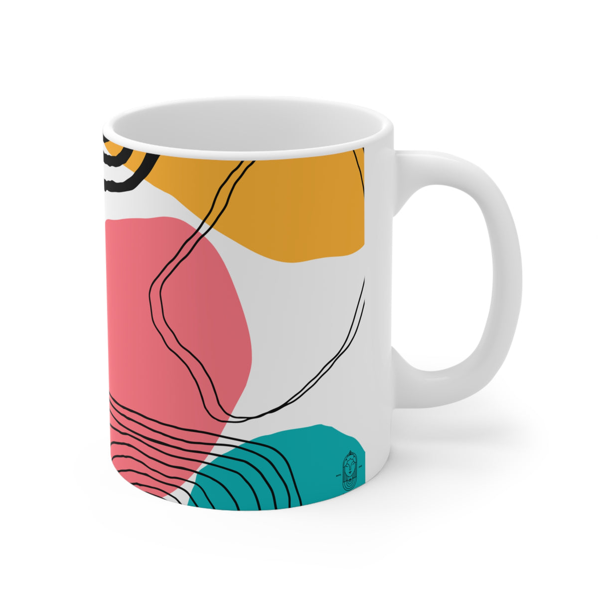 Vivid Hand Painted Mug - 11 OZ