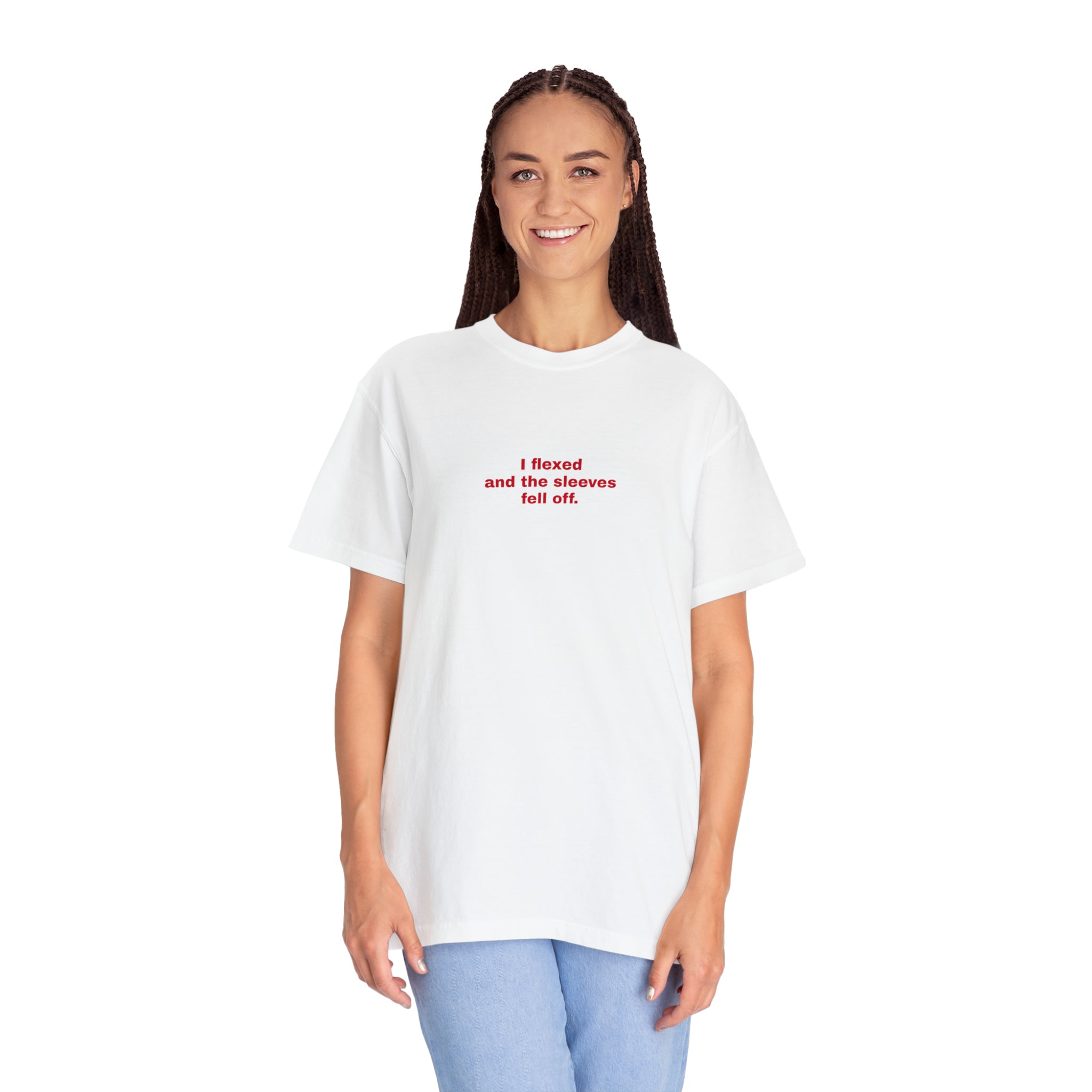 Slogan Garment-Dyed Unisex T-shirt