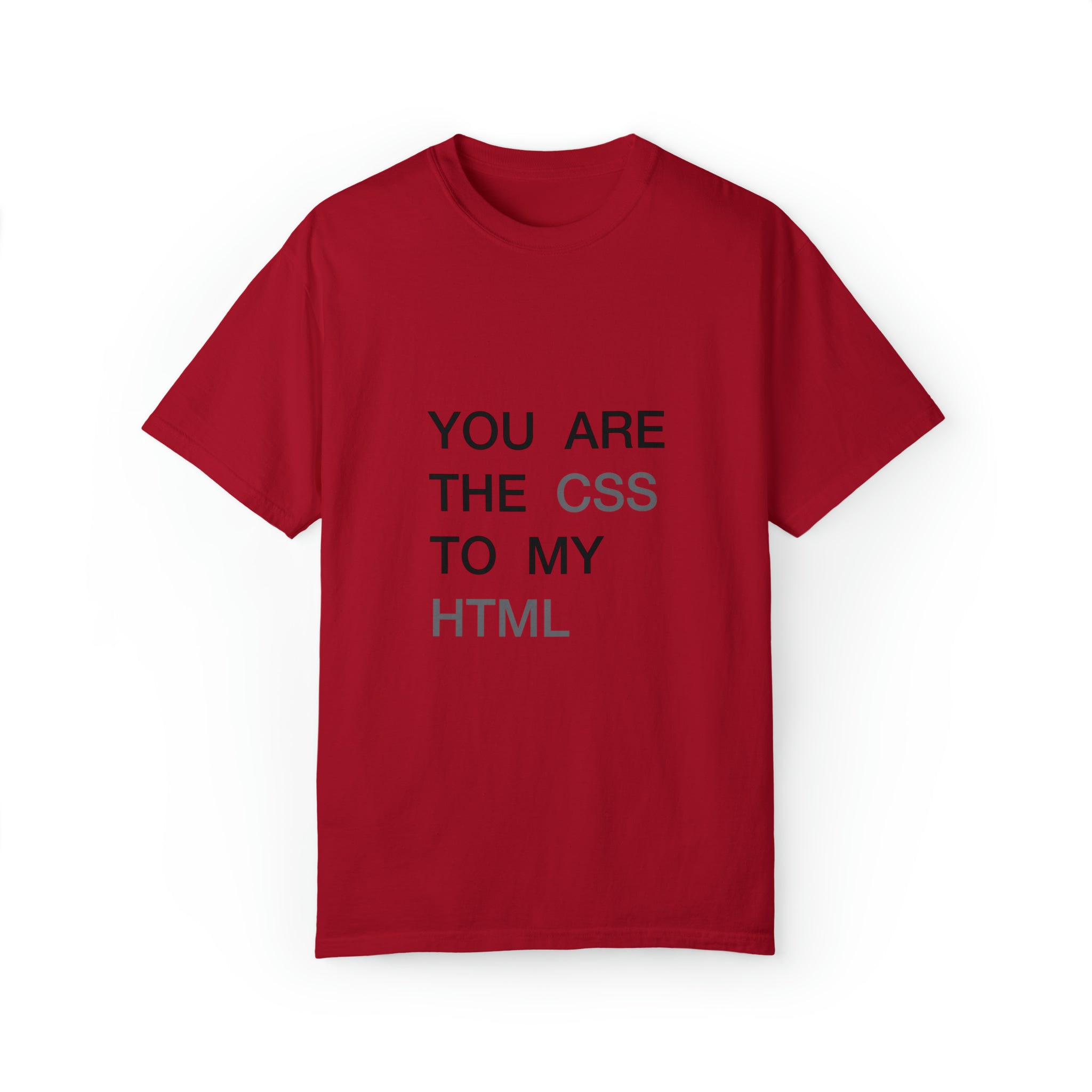 Slogan Garment-Dyed Unisex Tee