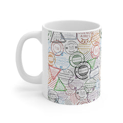 Retro Postal Mug - 11 OZ