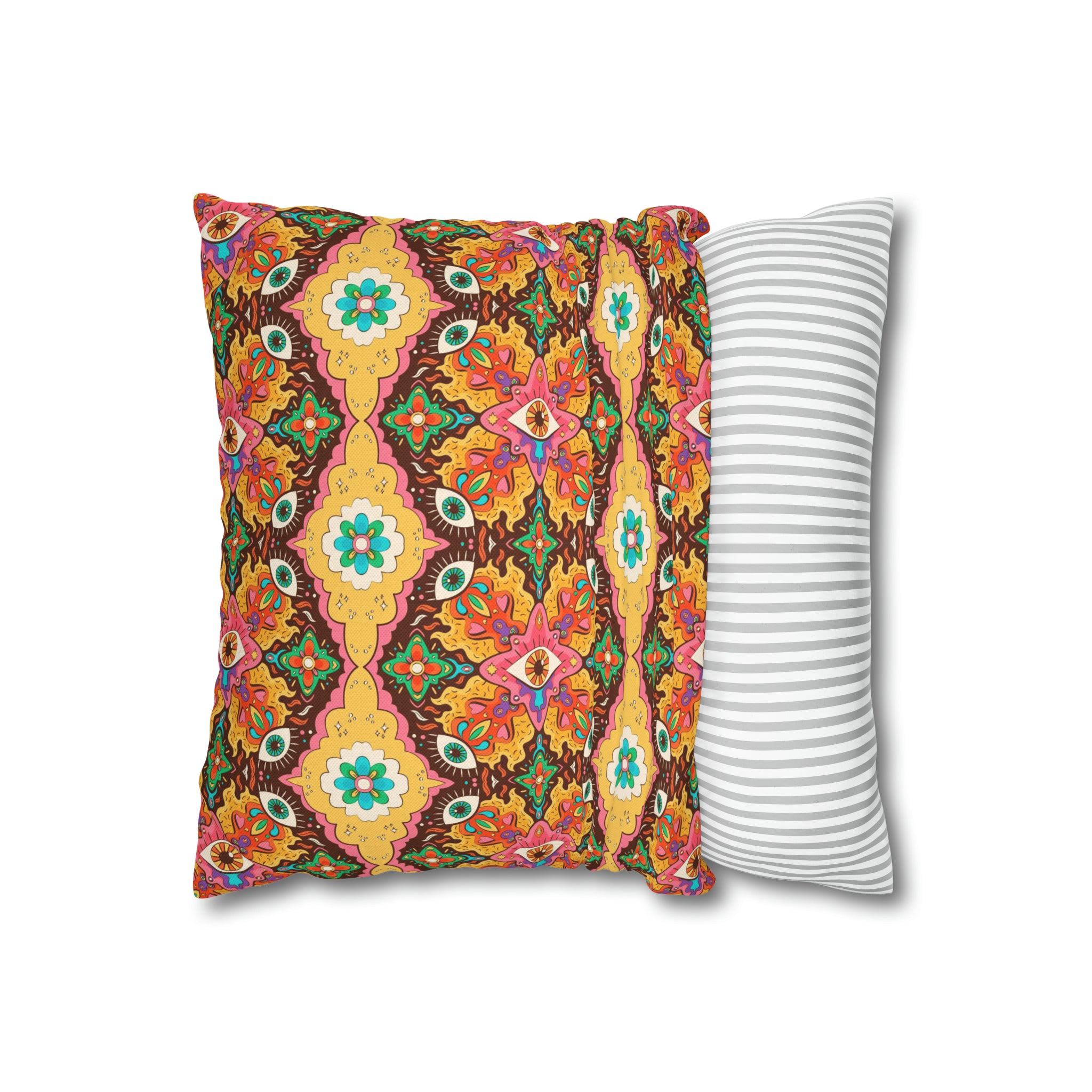 Retro Cushion - Spun Polyester Square Pillow Case