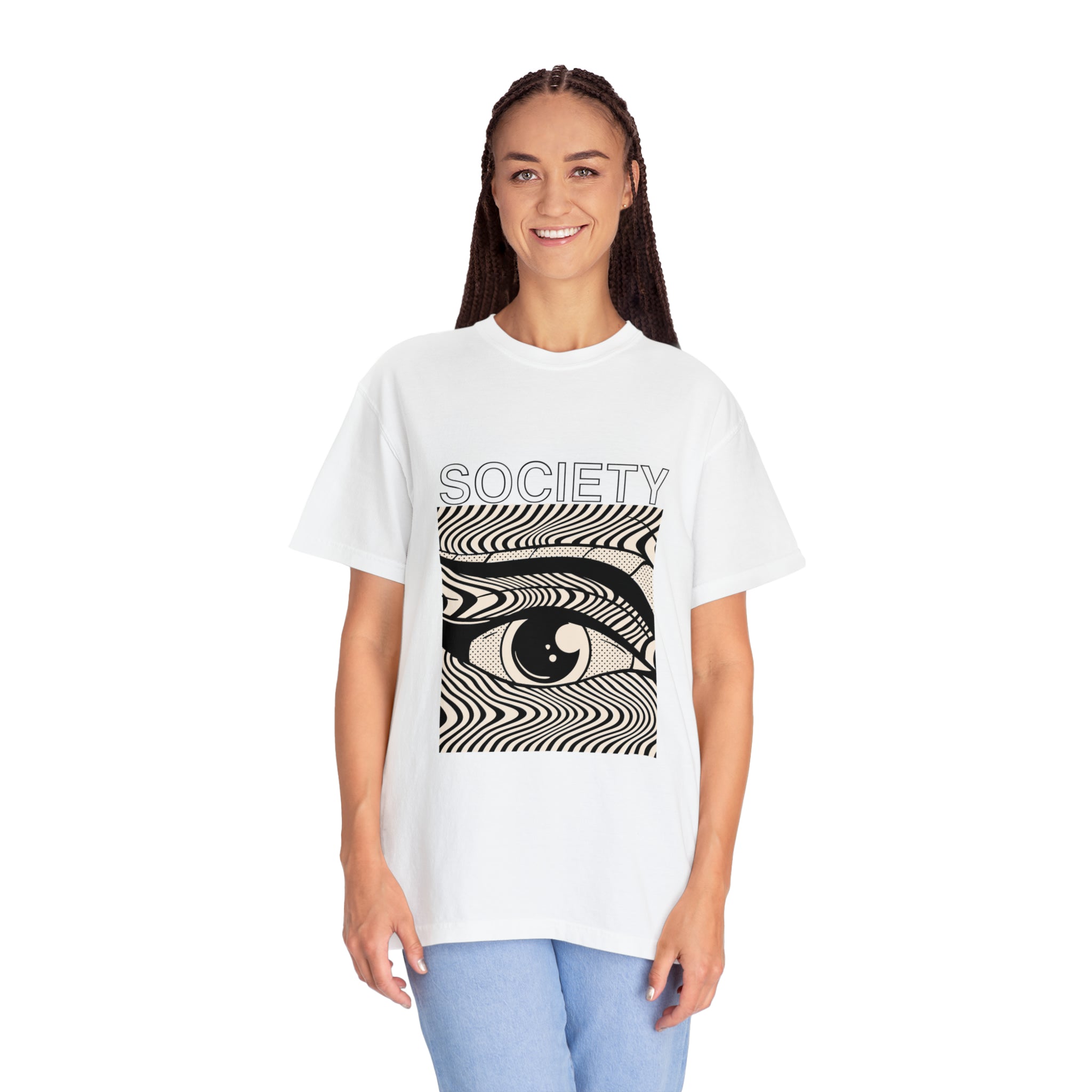 Society - Retro Graphic Garment-Dyed Unisex Tee