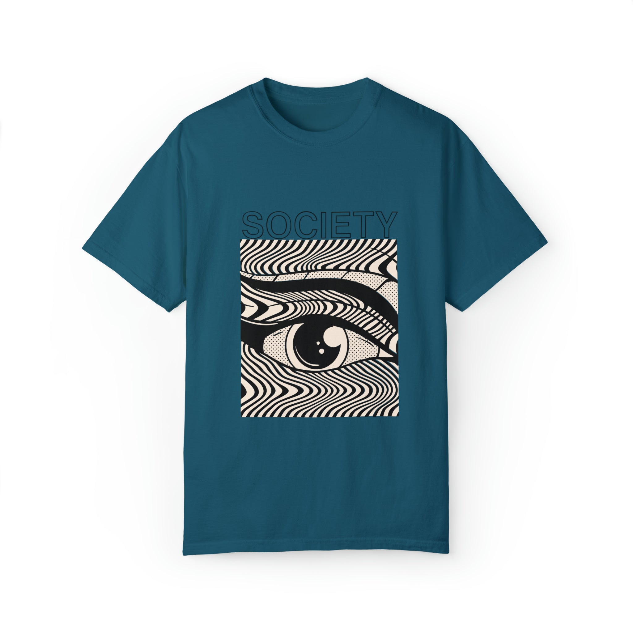 Society - Retro Graphic Garment-Dyed Unisex Tee