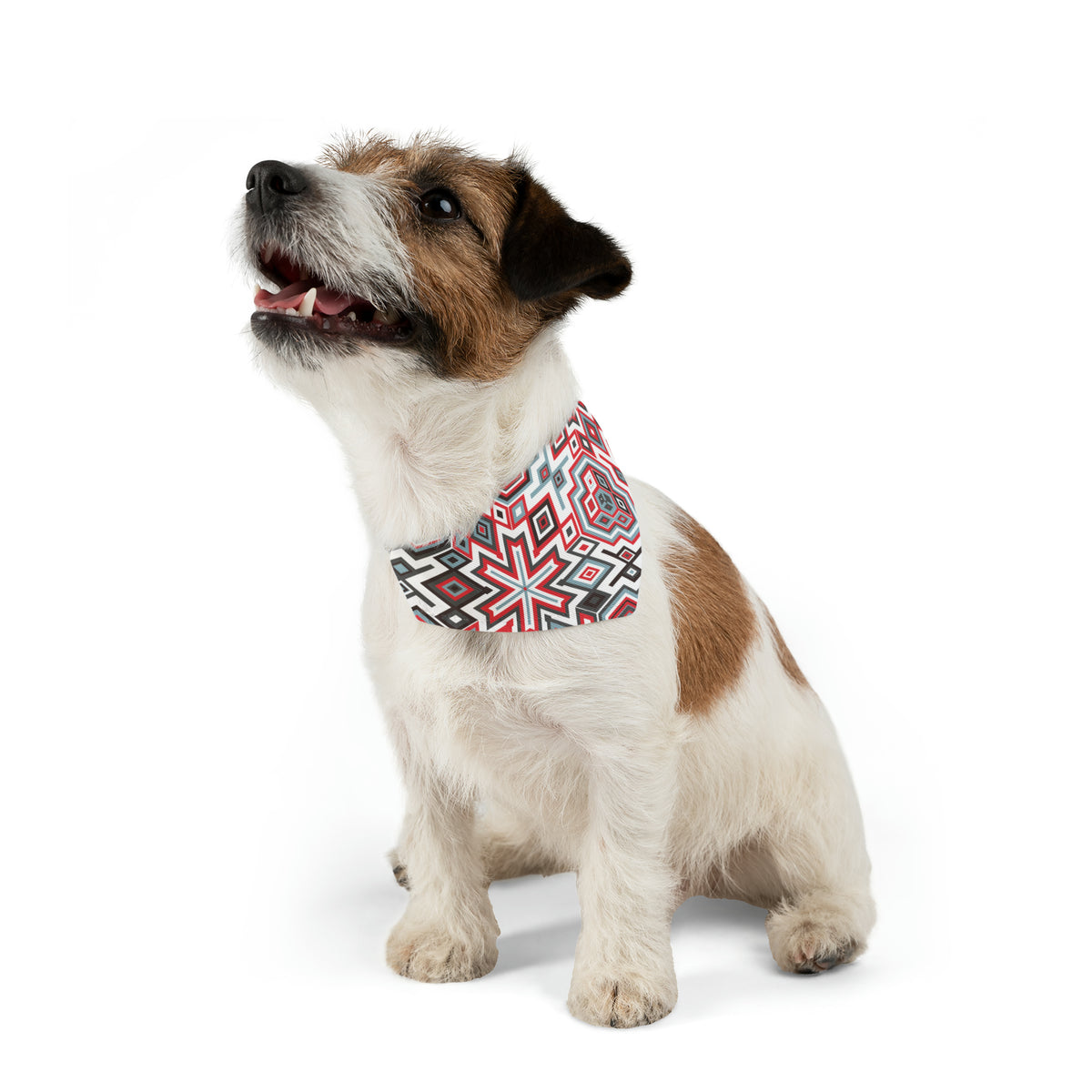 Pet Aztec Pattern Bandana Collar