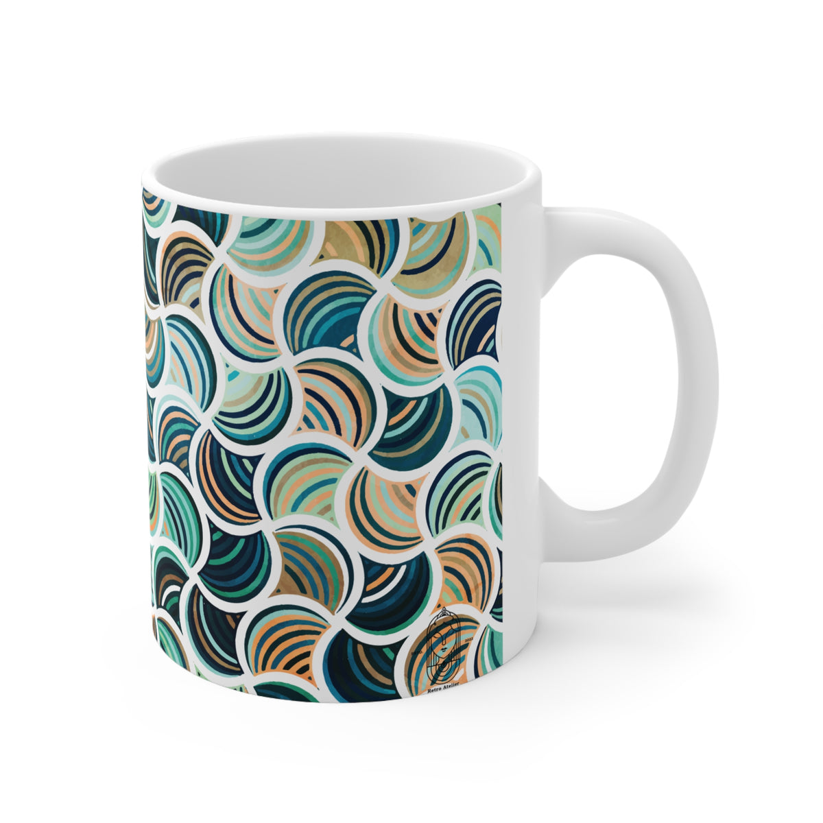 Watercolor Geometric Mug - 11 OZ