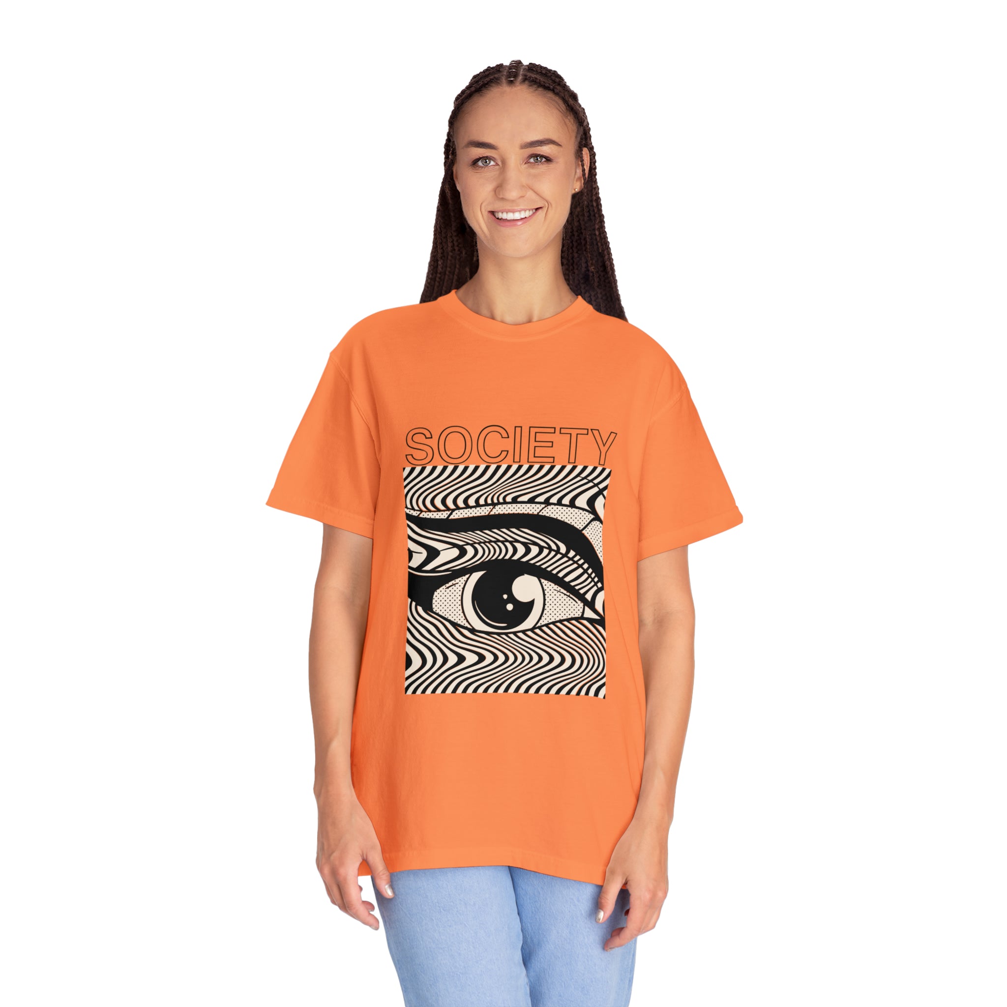 Society - Retro Graphic Garment-Dyed Unisex Tee