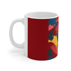 Brush Strokes Printed Mug - 11 OZ