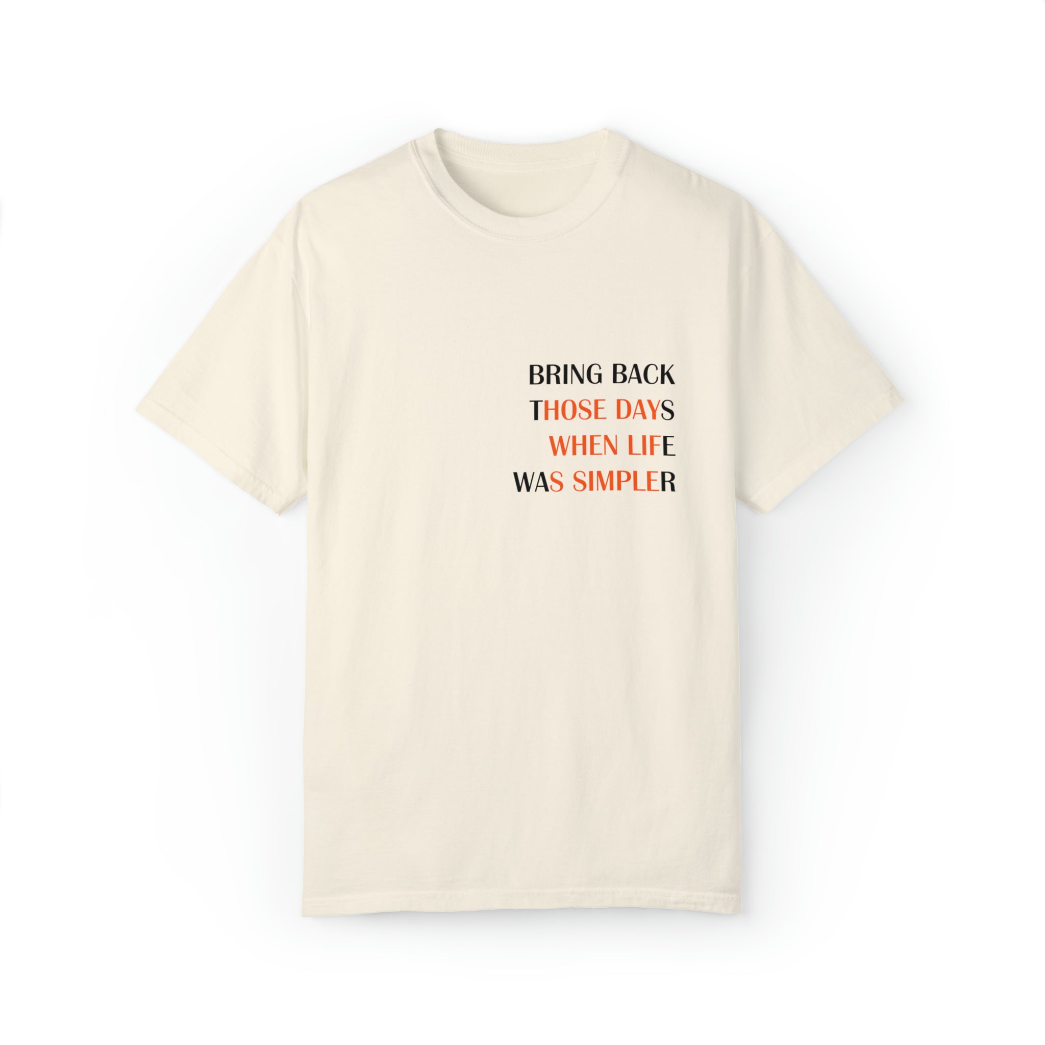 Slogan Garment-Dyed Unisex Tee