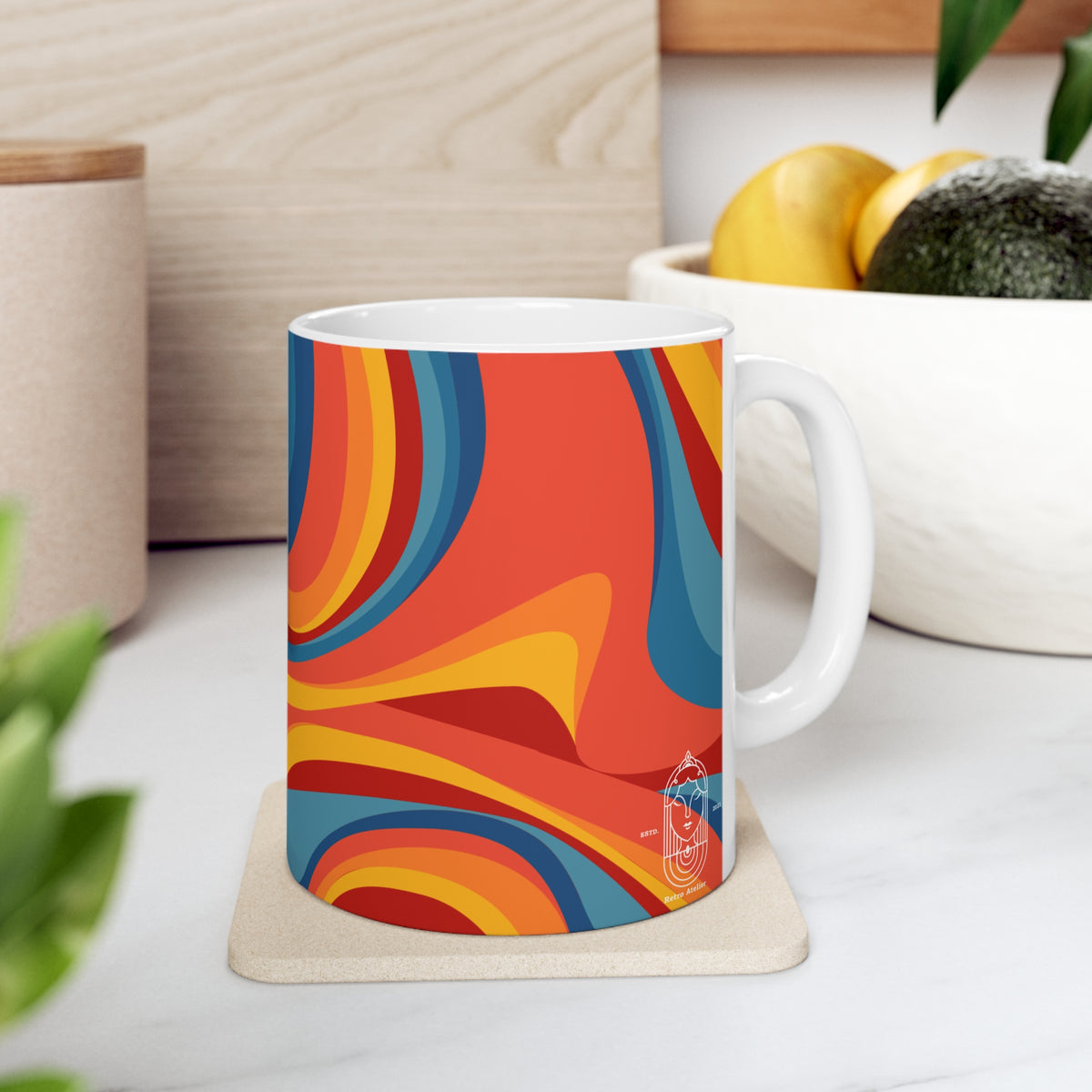 Psychedelic Retro (Printed) Mug - 11 OZ