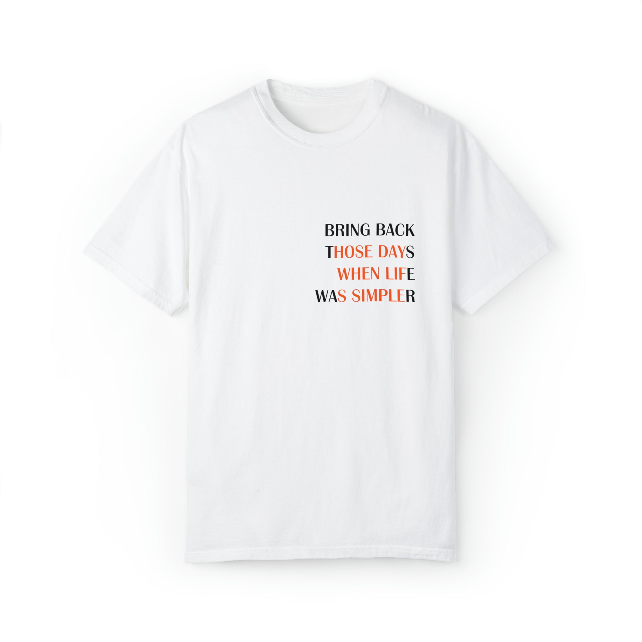 Slogan Garment-Dyed Unisex Tee