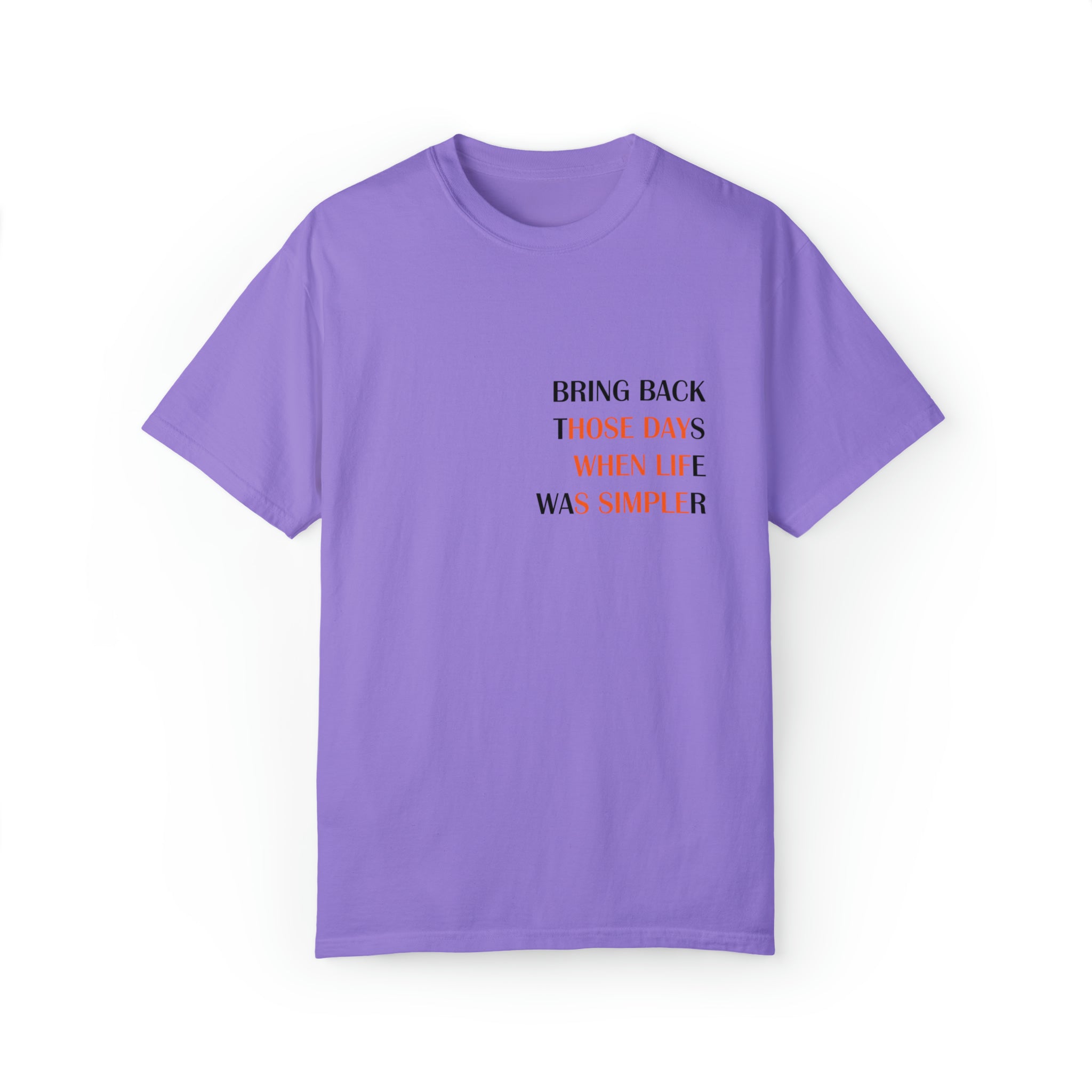 Slogan Garment-Dyed Unisex Tee