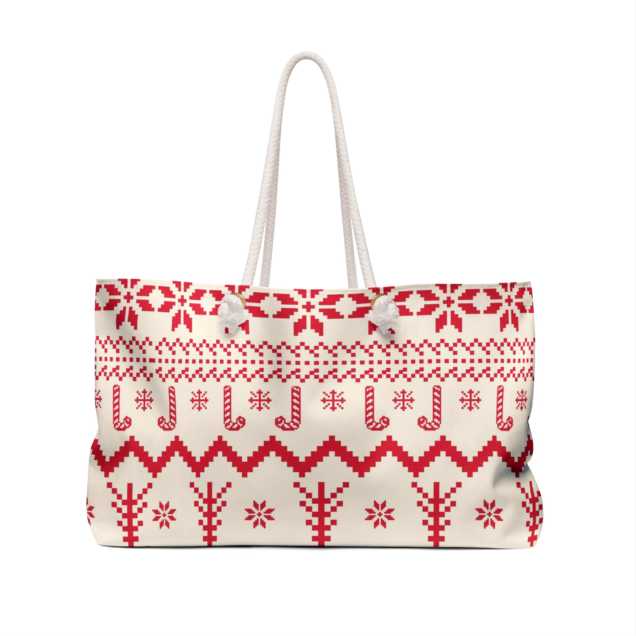 Christmas weekender bag tote