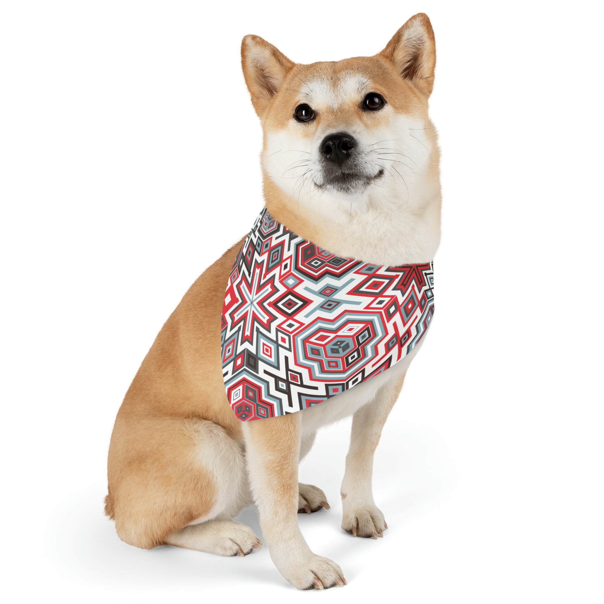 Pet Aztec Pattern Bandana Collar