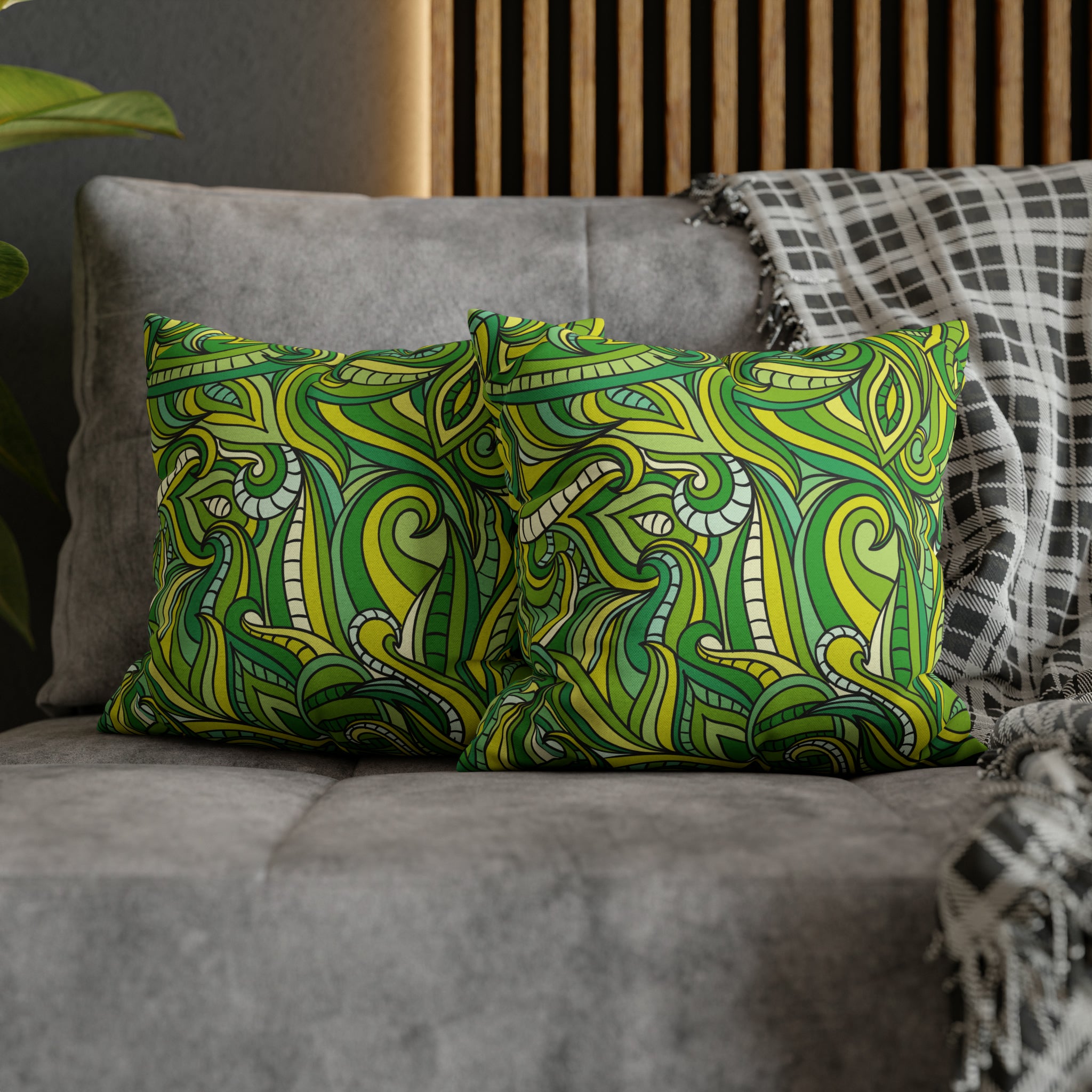 Retro Cushion - Spun Polyester Square Pillow Case