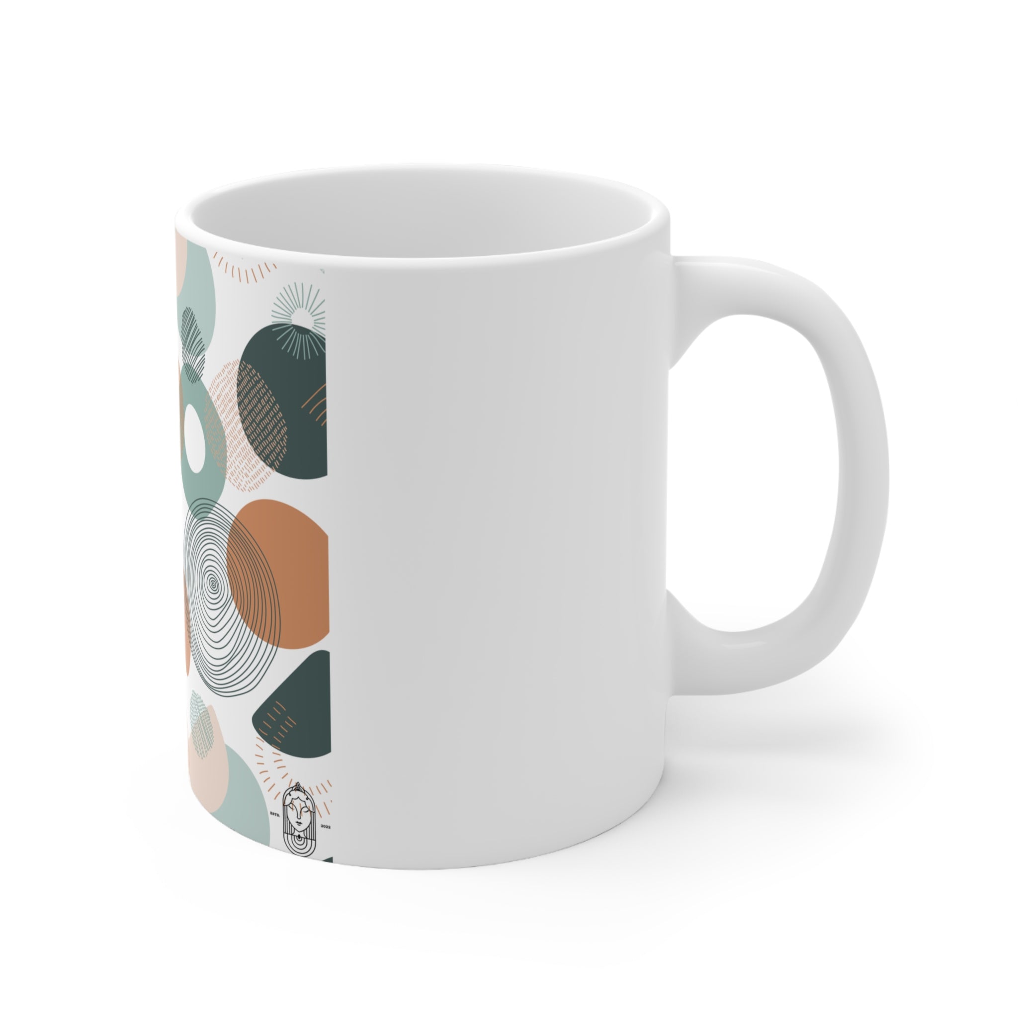 Muted Colors Pattern Mug - 11 OZ