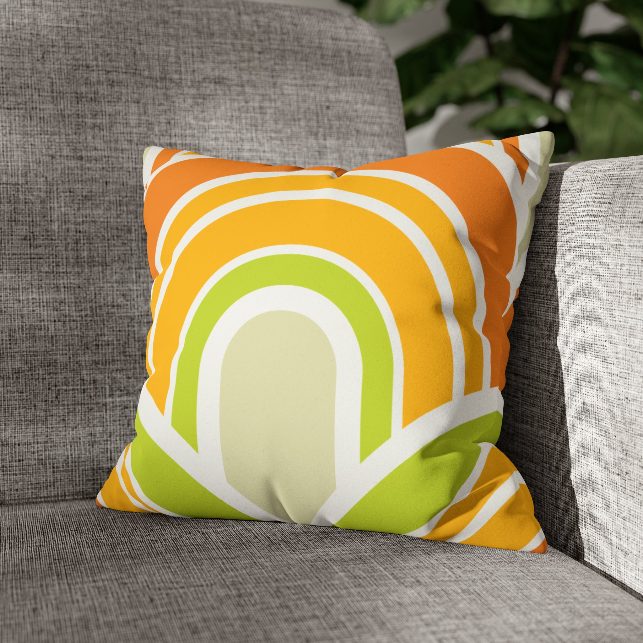 Retro Cushion - Faux Suede Square Pillow Case