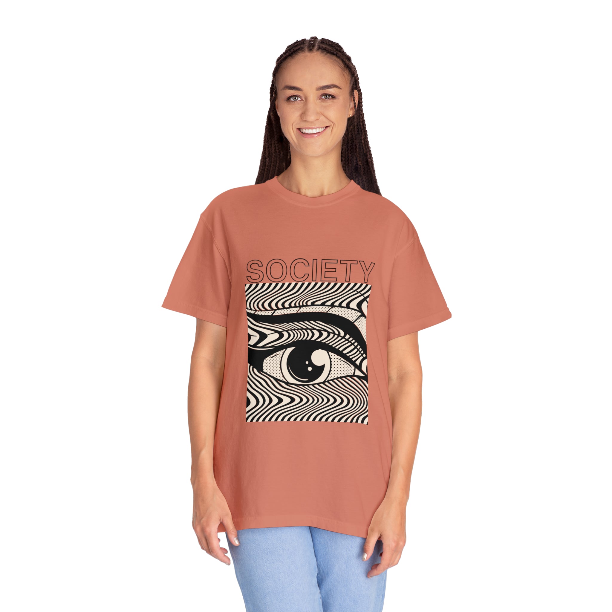 Society - Retro Graphic Garment-Dyed Unisex Tee