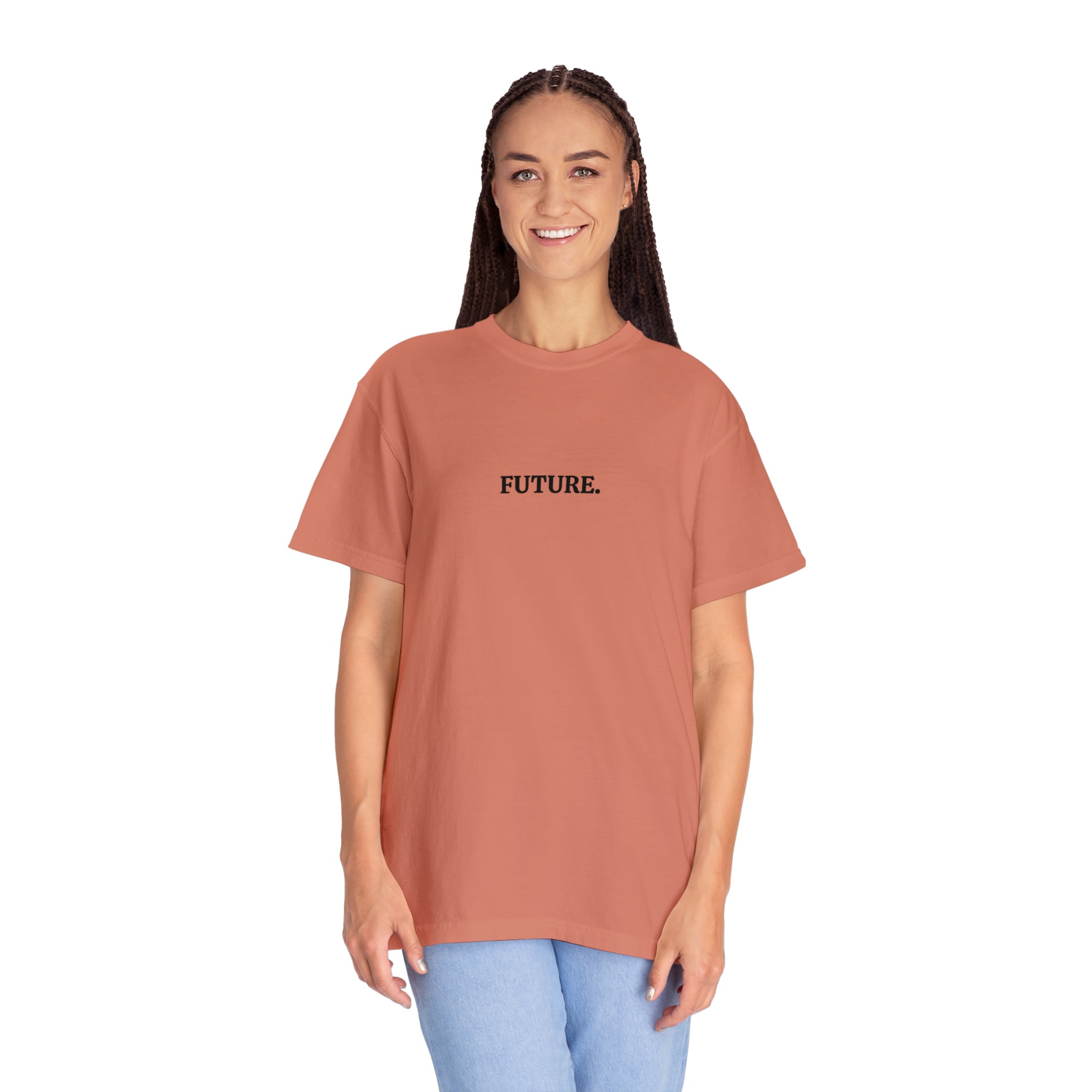 Slogan Garment-Dyed Unisex Tee