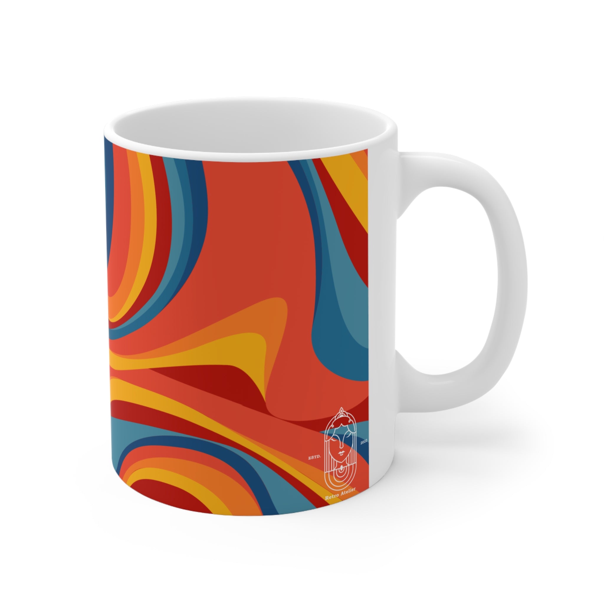 Psychedelic Retro (Printed) Mug - 11 OZ