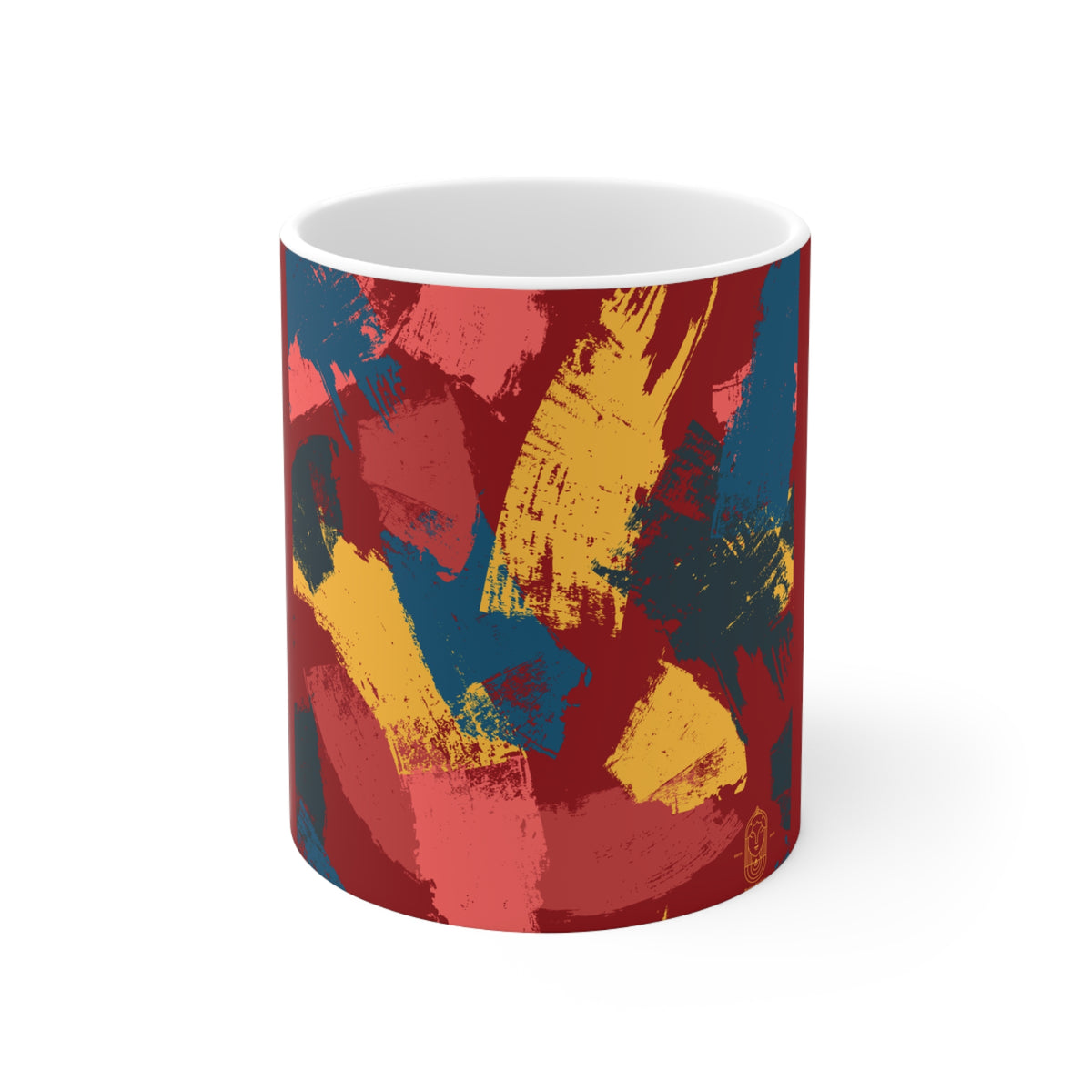 Brush Strokes Printed Mug - 11 OZ