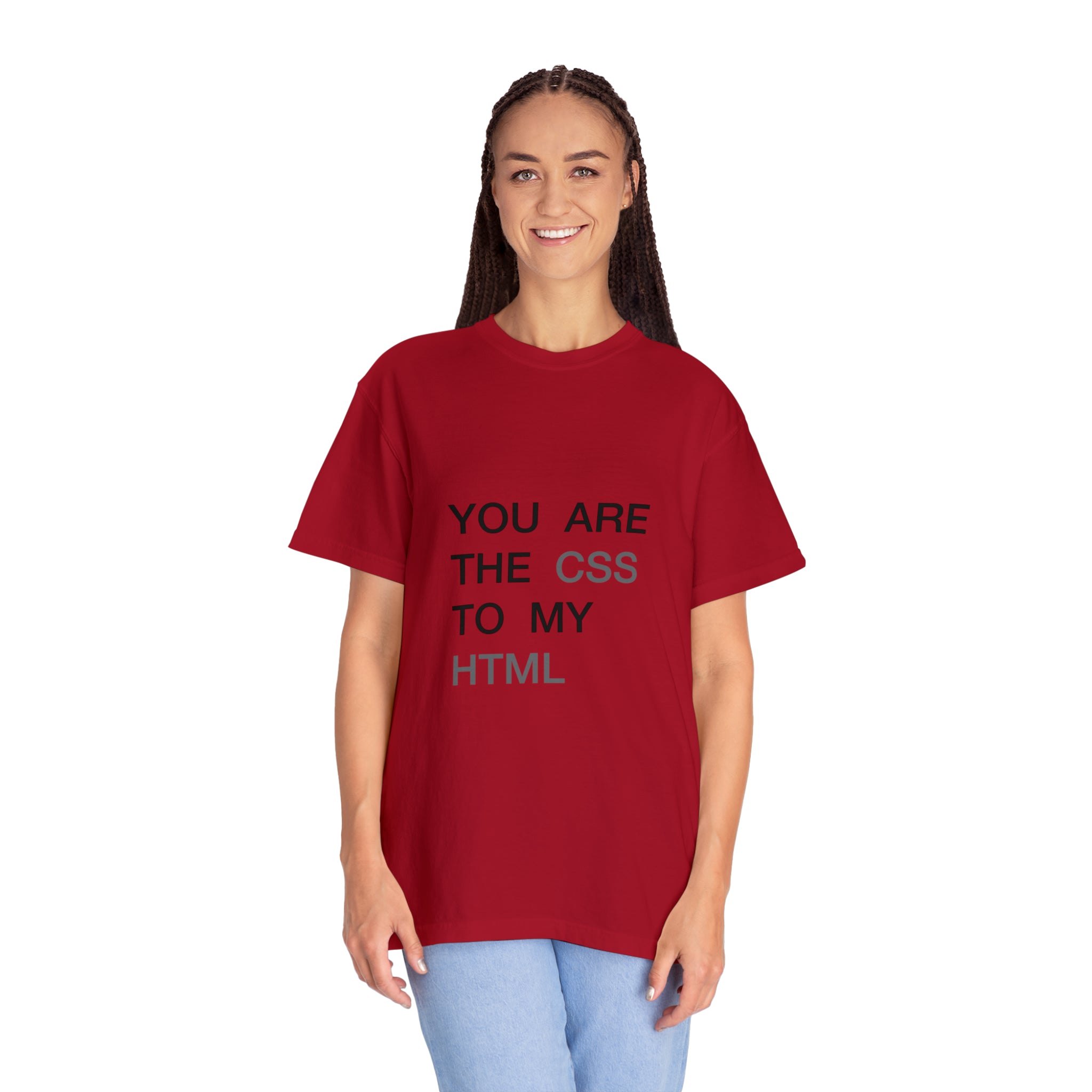 Slogan Garment-Dyed Unisex Tee