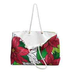 Holiday Season Floral Christmas Pattern (AOP) Weekender Bag