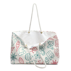 Christmas weekender bag tote