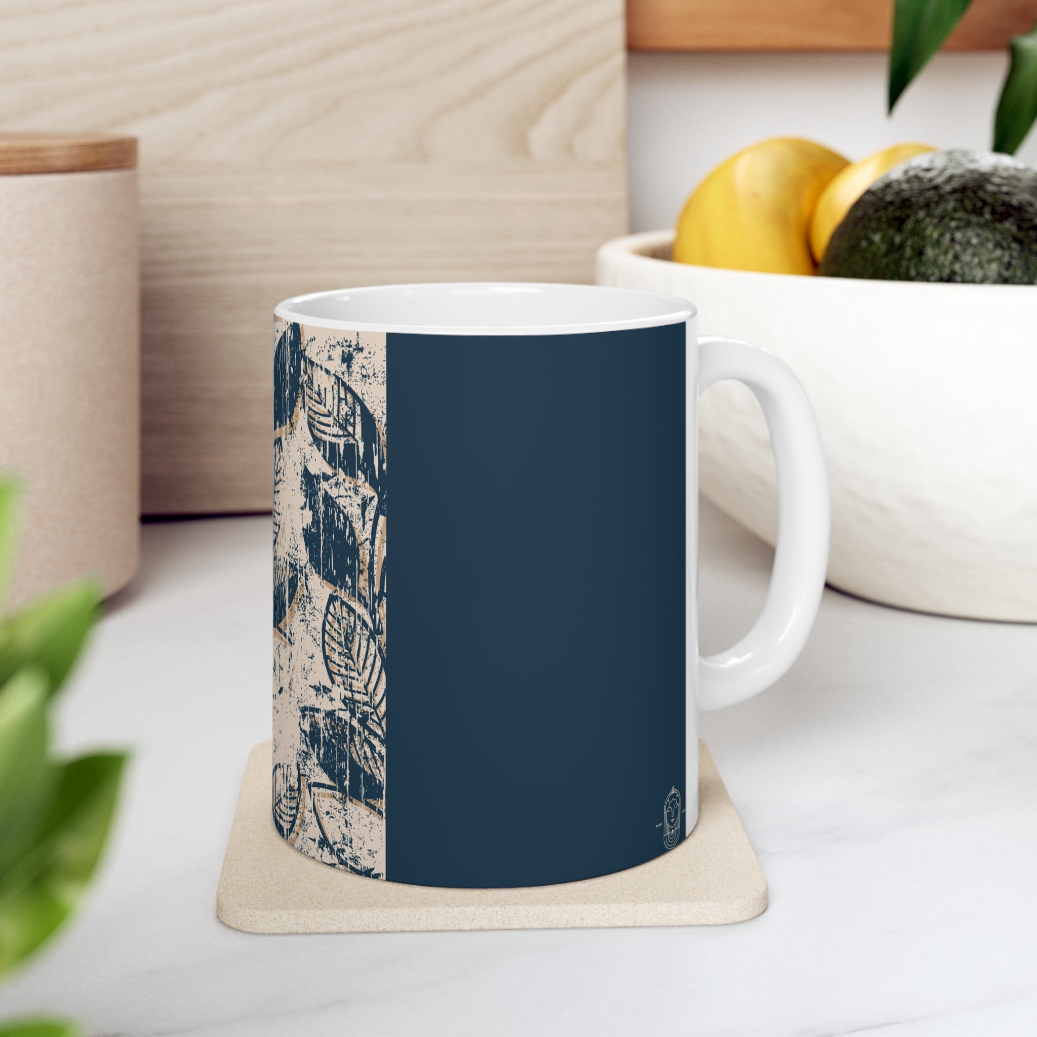 Twig Leaves Printed Mug - 11 OZ