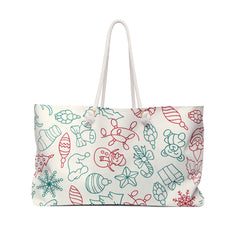 Christmas weekender bag tote