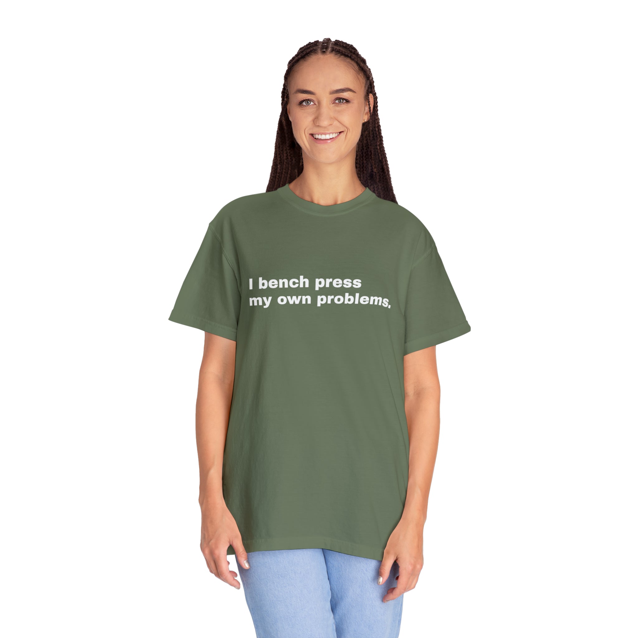 Slogan Garment-Dyed Unisex Tee