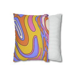 Retro Groovy Psychedelic Cushion - Spun Polyester Square Pillow Case