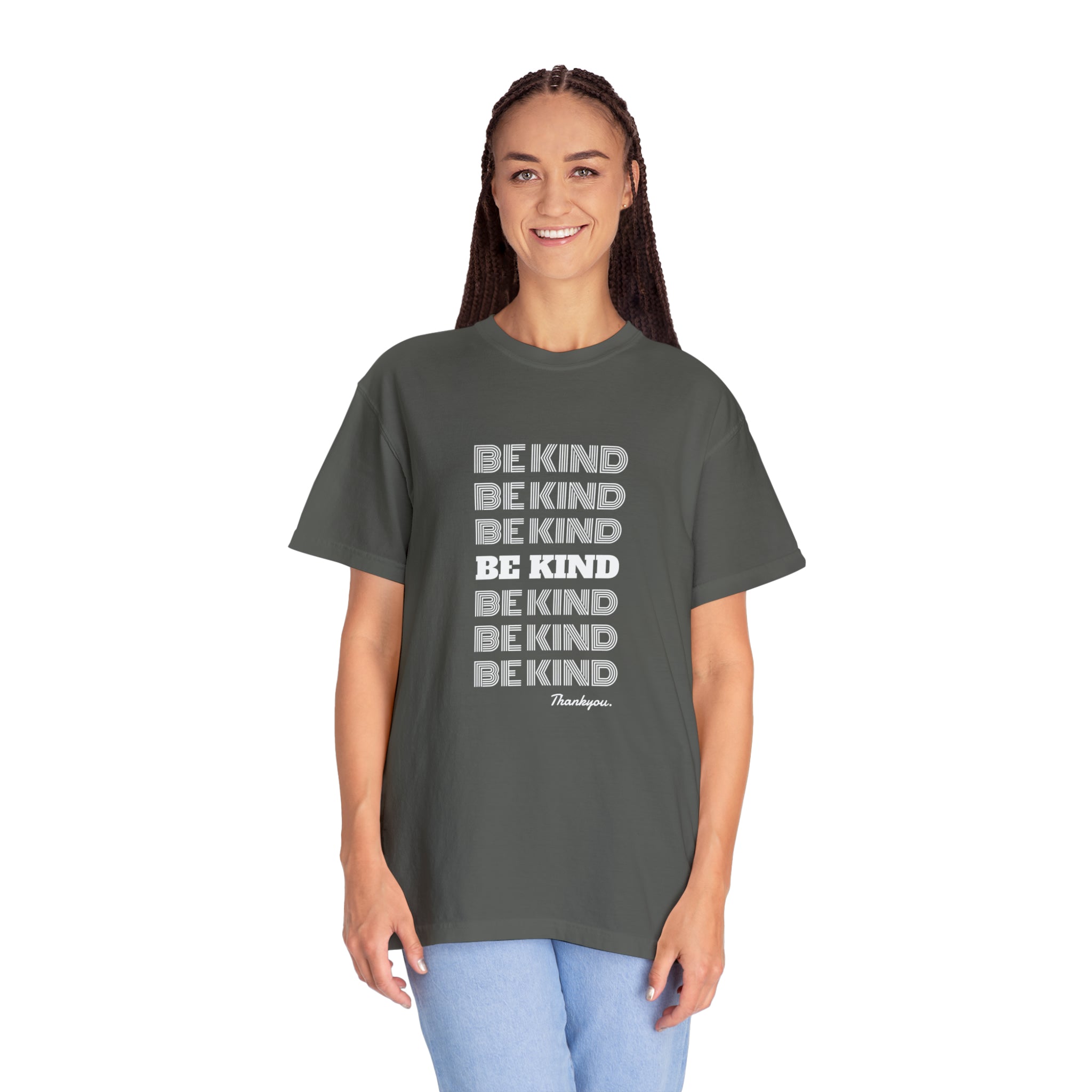 Slogan Garment-Dyed Unisex  T-shirt