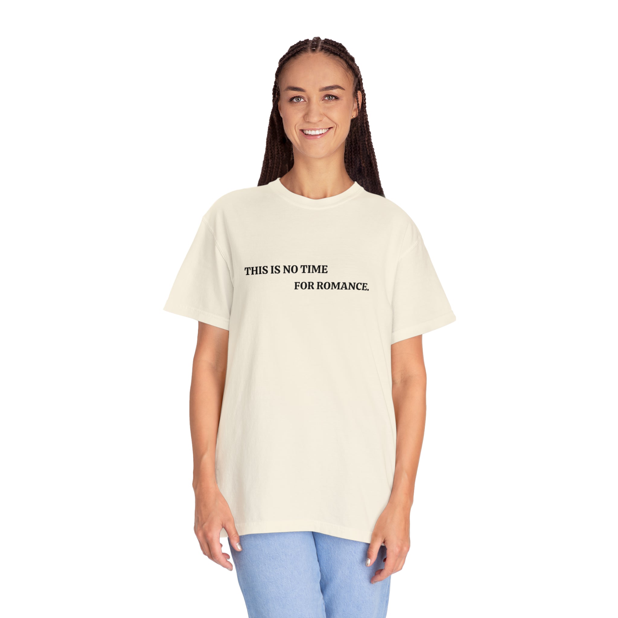 Slogan Garment-Dyed Unisex Tee