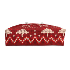 Holiday Season Knitted Christmas Pattern (AOP) Weekender Bag