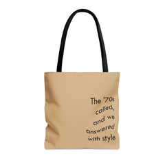 Slogan Printed Tote Bag