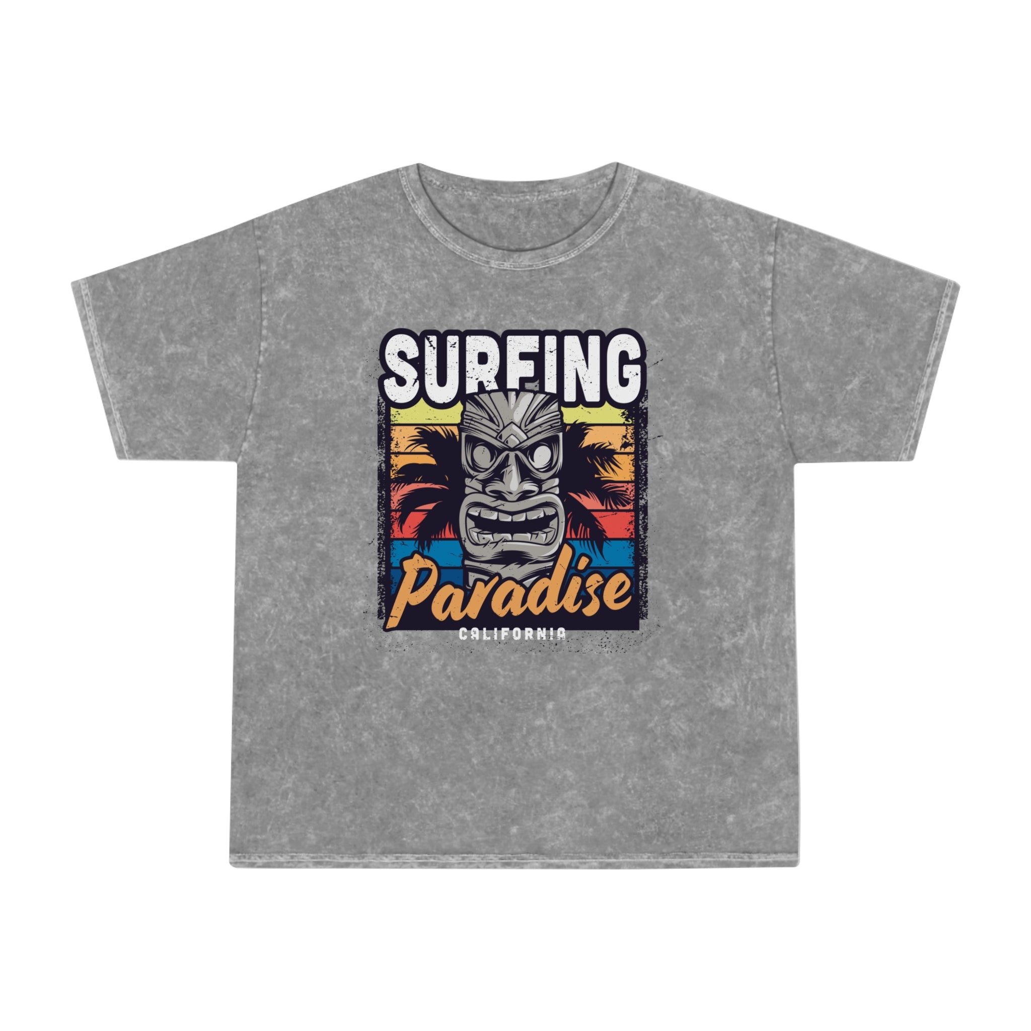 Surfing Paradise - Unisex Mineral Wash T-Shirt