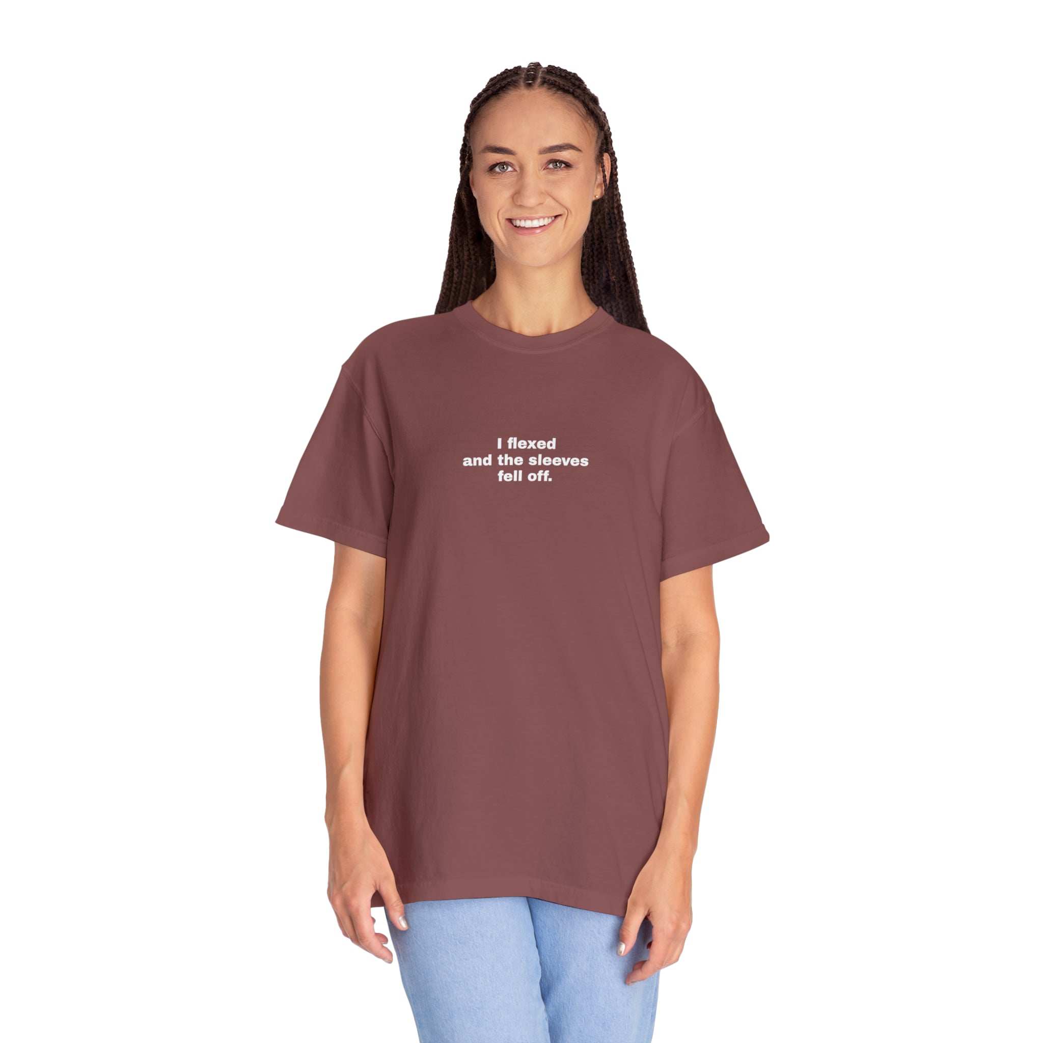 Slogan Garment-Dyed Unisex T-shirt