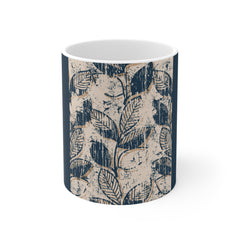 Twig Leaves Printed Mug - 11 OZ