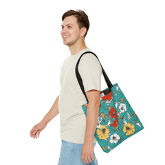 Retro Floral Pattern (AOP) Tote Bag