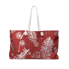 Christmas weekender bag tote