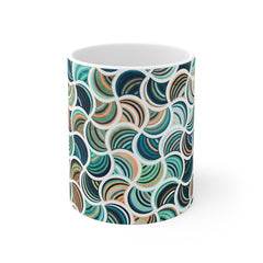 Watercolor Geometric Mug - 11 OZ