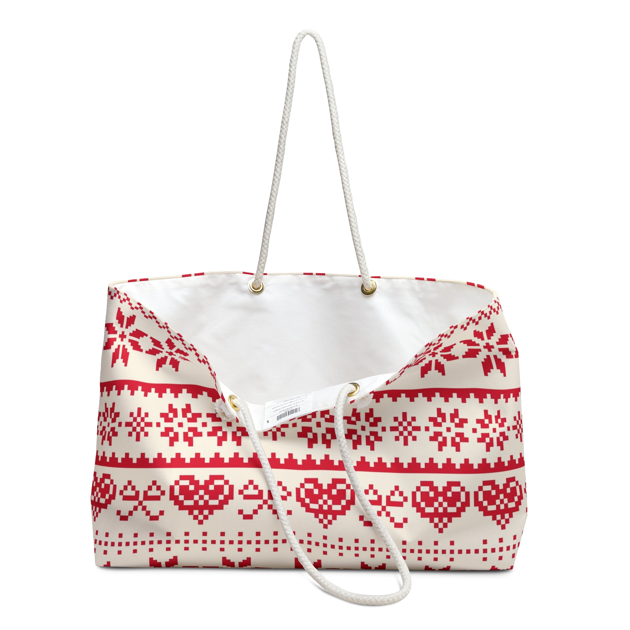 Christmas weekender bag tote