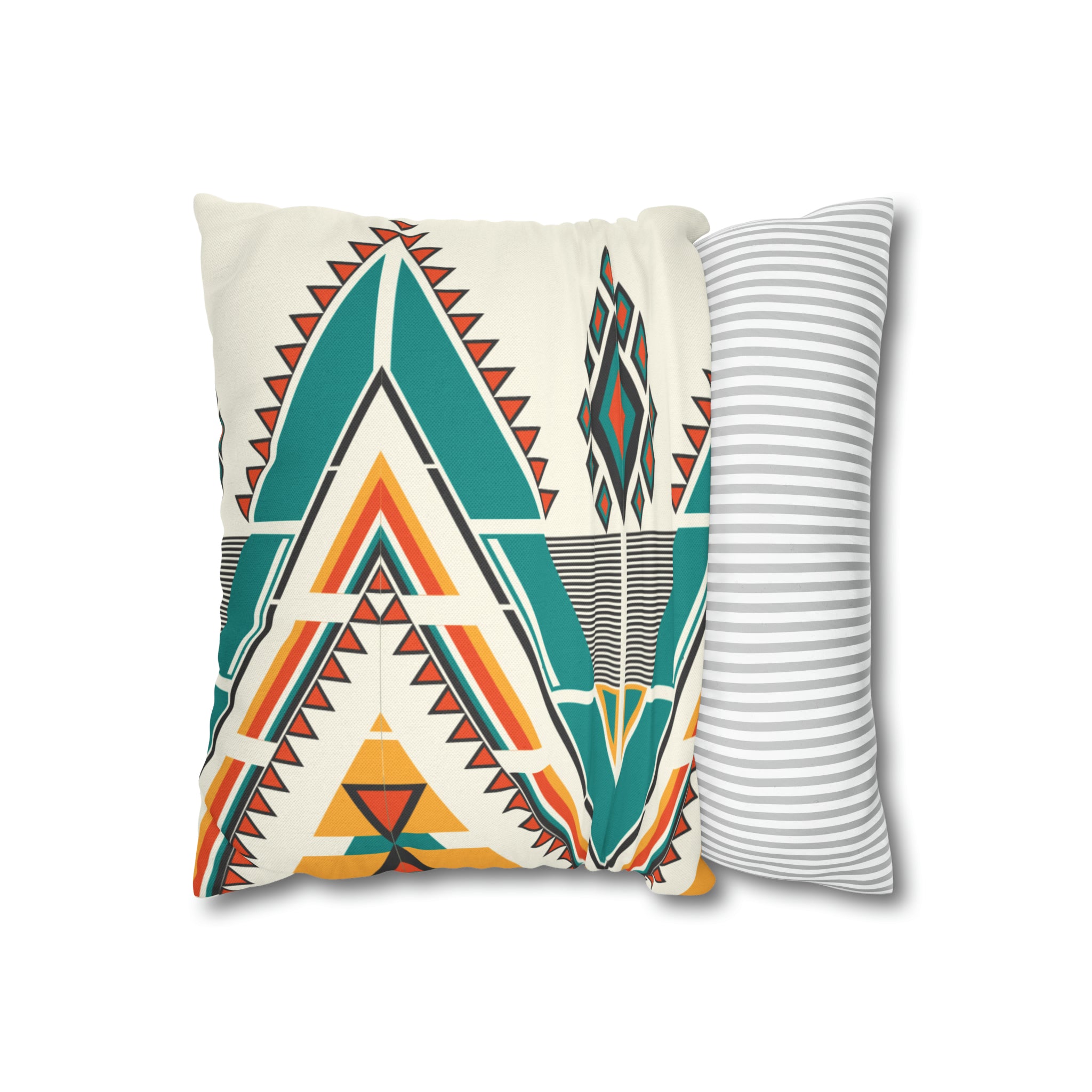 Ethnic Cushion - Spun Polyester Square Pillow Case