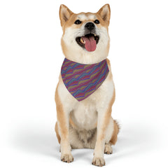 Pet Retro Pattern Bandana Collar