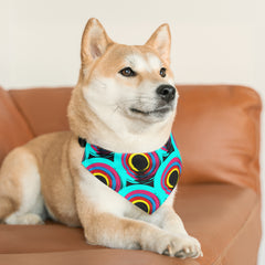 Pet Retro Pattern Bandana Collar