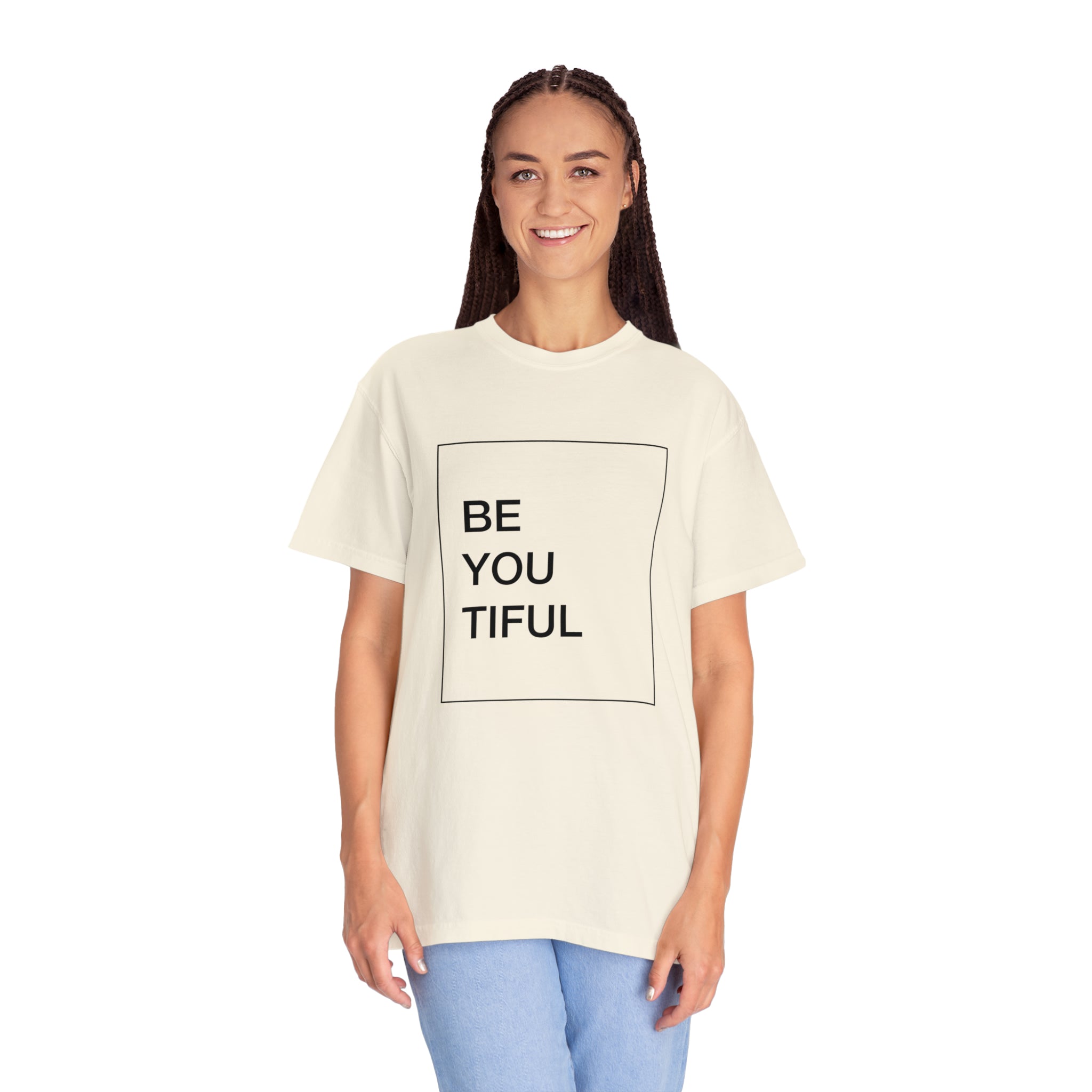 Slogan Garment-Dyed Unisex Tee