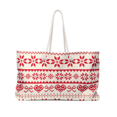 Christmas weekender bag tote