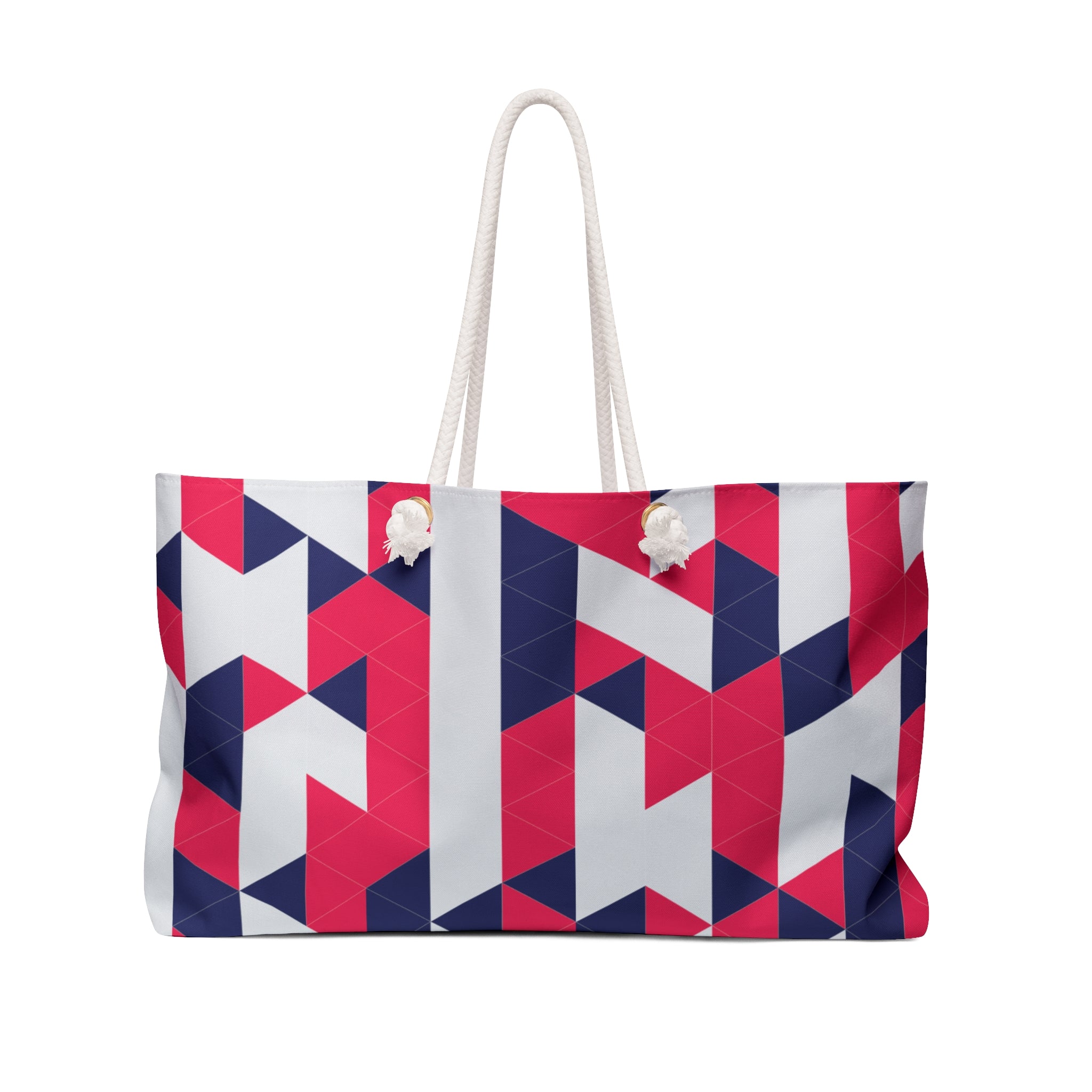 Retro Red Geometric (AOP) Weekender Bag