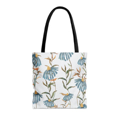 Vintage Flower Pattern (AOP) Tote Bag