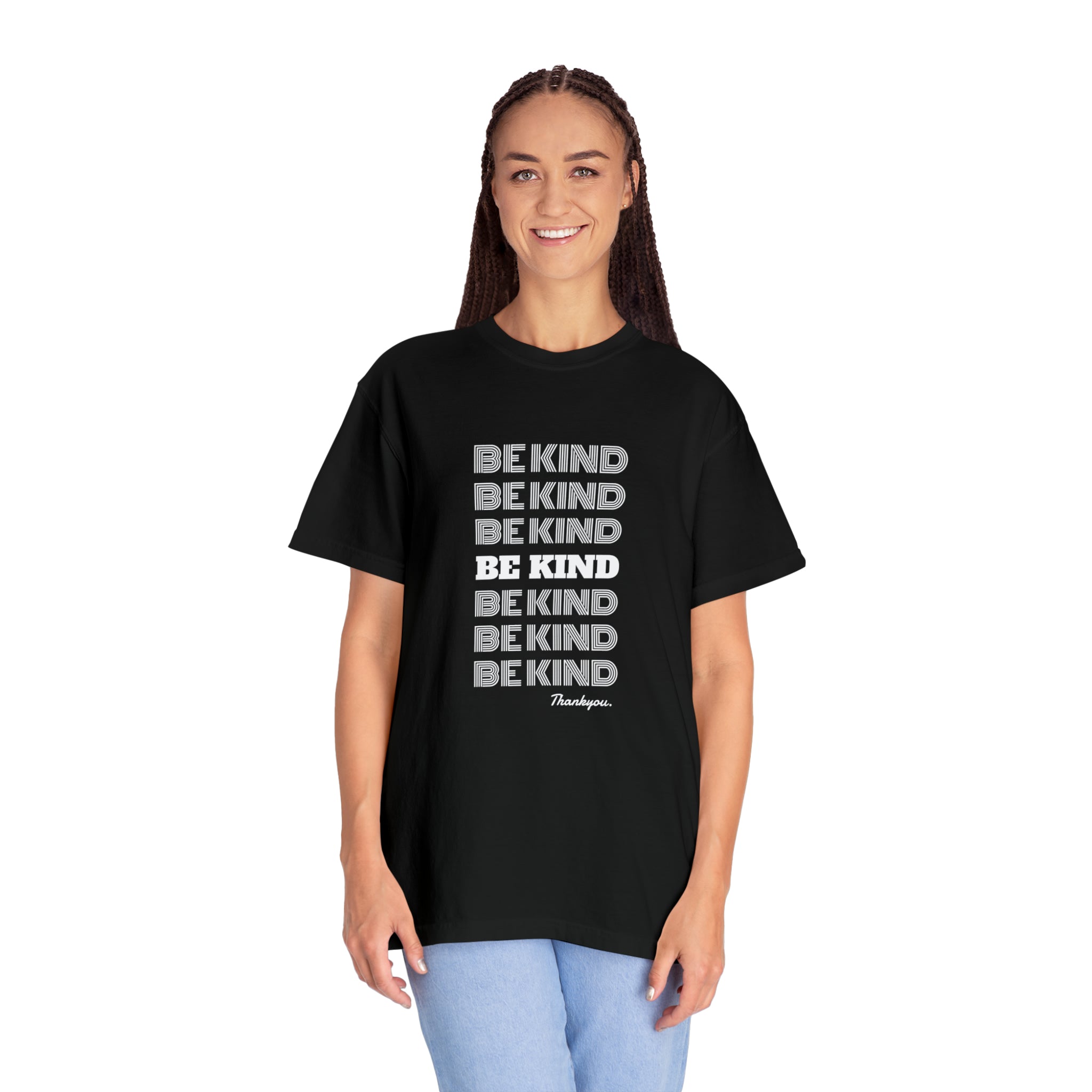 Slogan Garment-Dyed Unisex  T-shirt